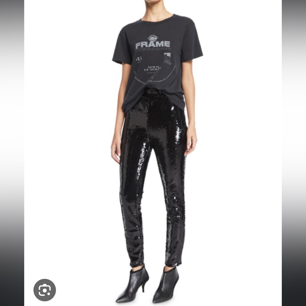 FRAME Sequin Pull On Skinny Ankle Pants NWOT
